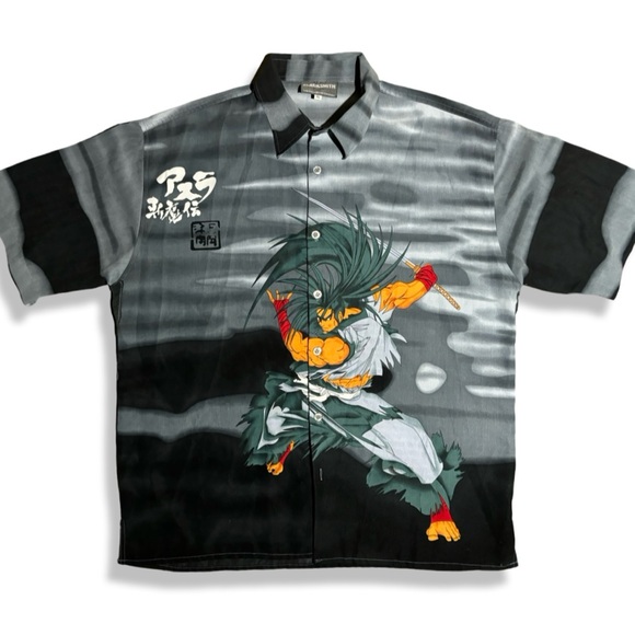 Vintage Y2K Ninja Button Up Shirt - Picture 1 of 4